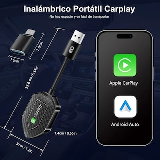 Foto 4 | Adaptador Inalámbrico Car Play Eo Safe Imports Esi-19551 Negro