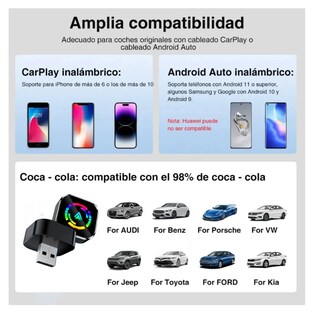 Foto 6 | Adaptador Inalámbrico Arizona para Auto