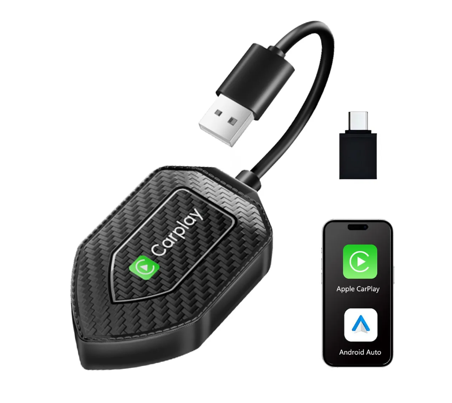 Foto 2 pulgar | Adaptador Inalámbrico Car Play, Android Auto 2en1 Para Apple