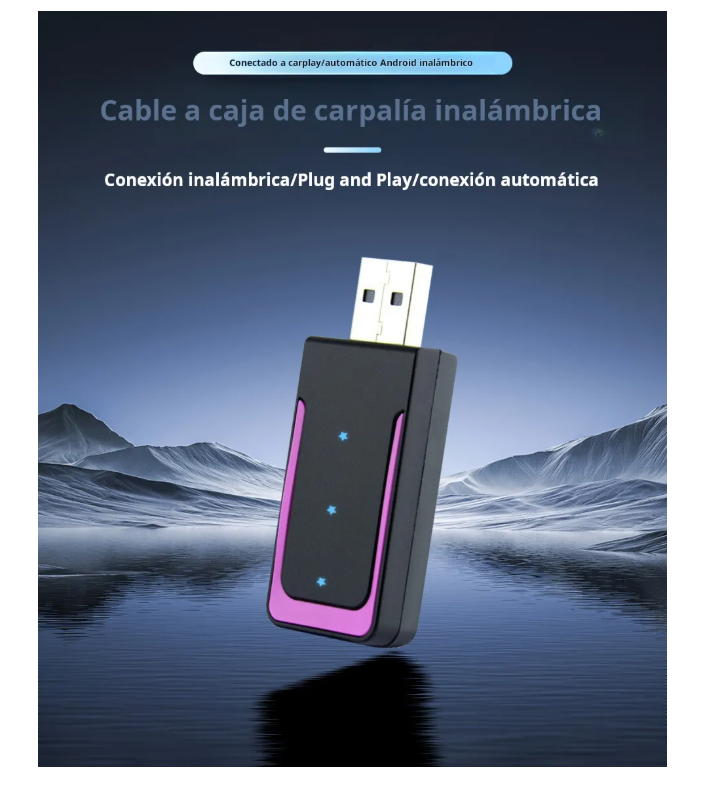 Foto 5 pulgar | Adaptador Carplay Android Auto Inalámbrico 2 En 1 Para Apple