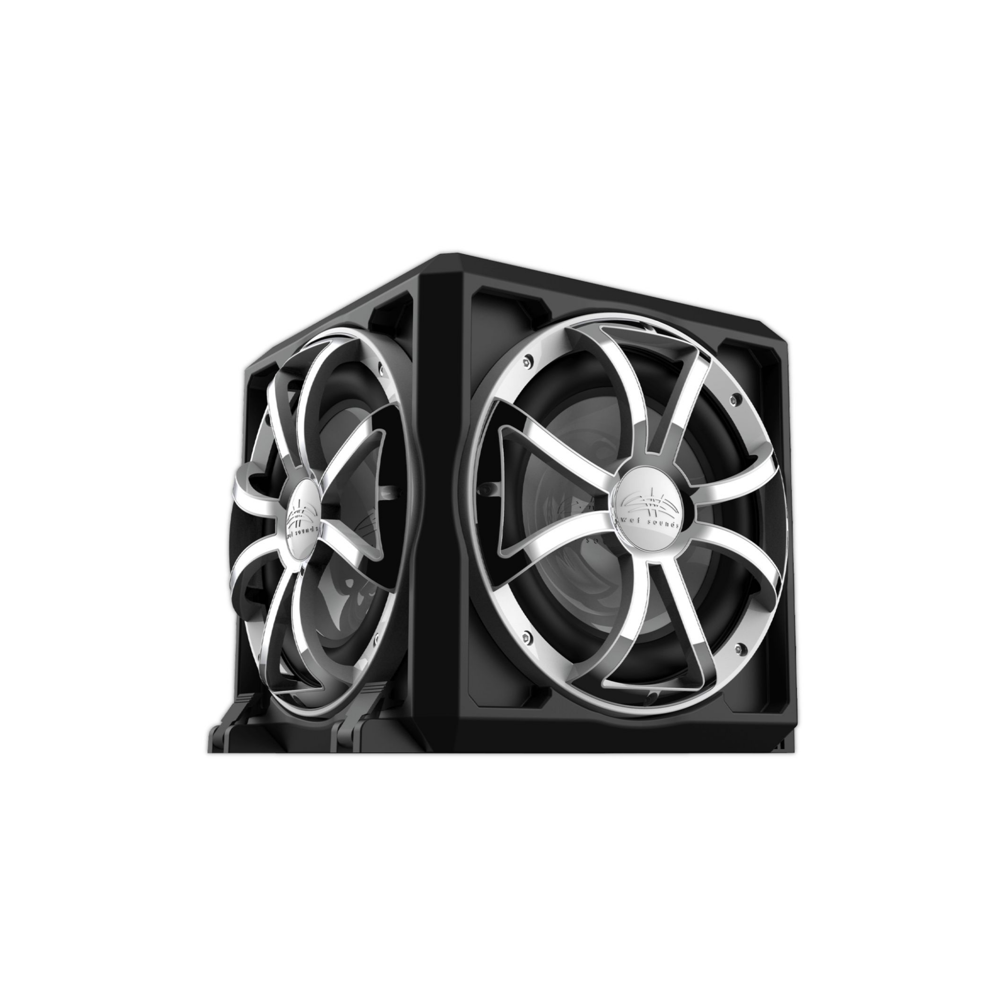 Foto 4 pulgar | Caja De Subwoofer De Radiador Pasivo Sellado Marino Wet Sounds Revo 12 Pse Xsb-ss 1000w 15.5 Plg