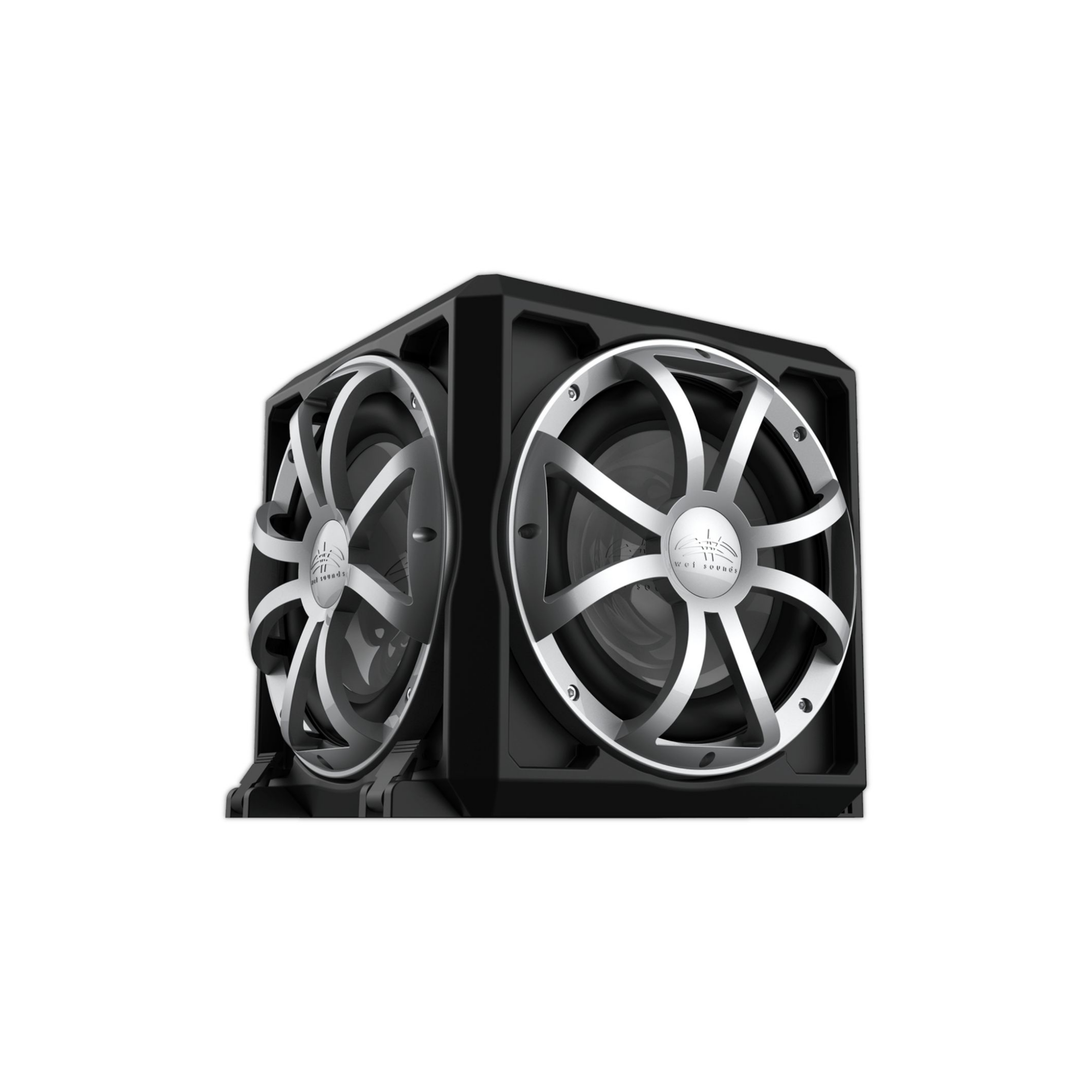Foto 5 pulgar | Caja De Subwoofer De Radiador Pasivo Sellado Marino Wet Sounds Revo 12 Pse Xsb-ss 1000w 15.5 Plg