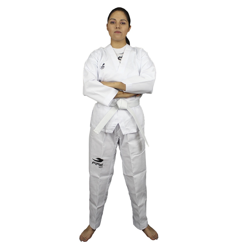 Foto 4 pulgar | Dobok Uniforme Taekwondo Fire Sports Juvenil Blanco talla 6/200