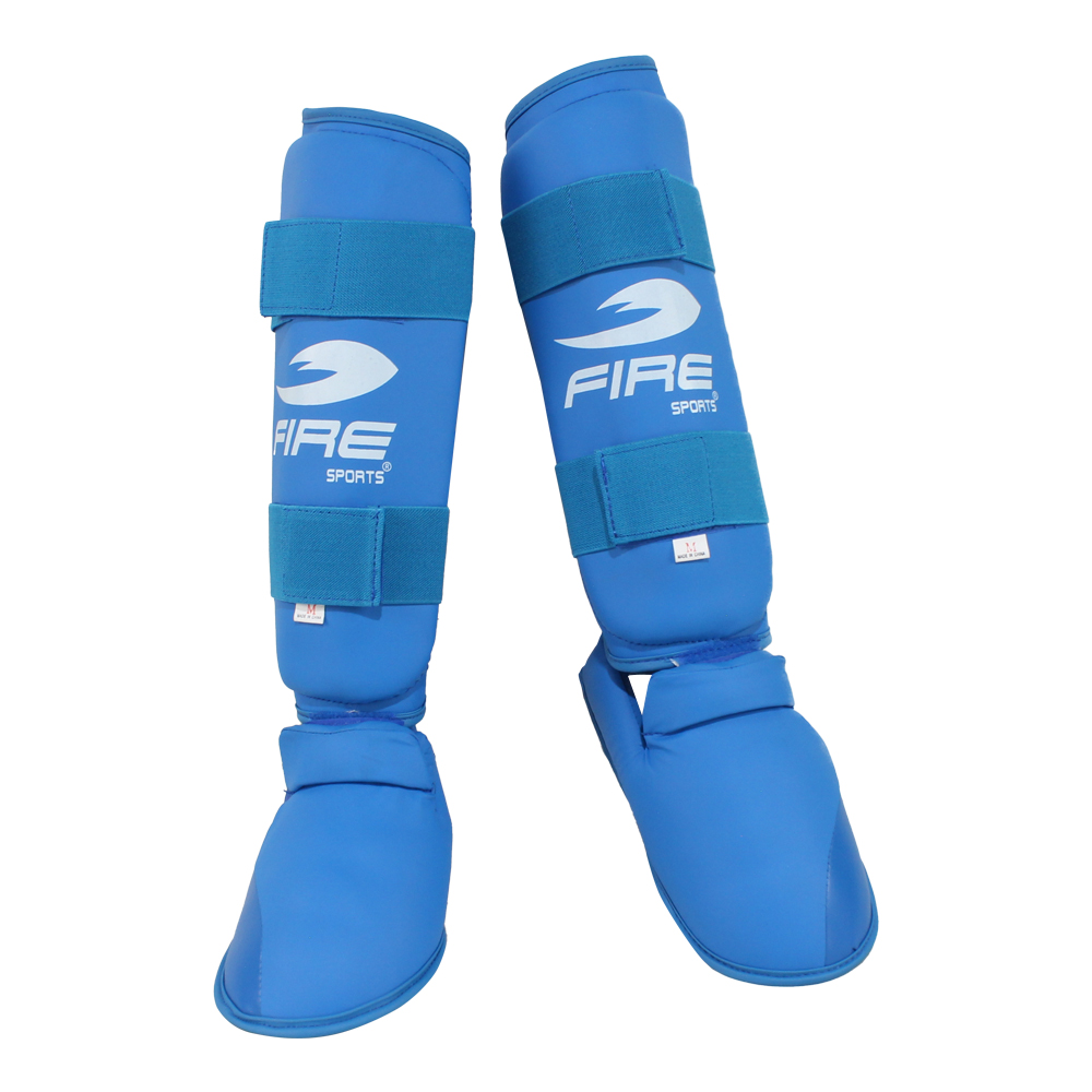 Foto 4 pulgar | Espinilleras de Karate Fire Sports para Artes Marciales Azul Extra Grande