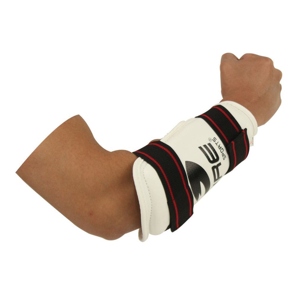 Foto 3 pulgar | Antebracera de Taekwondo Fire Sports color Blanco Talla Extra Grande PVC