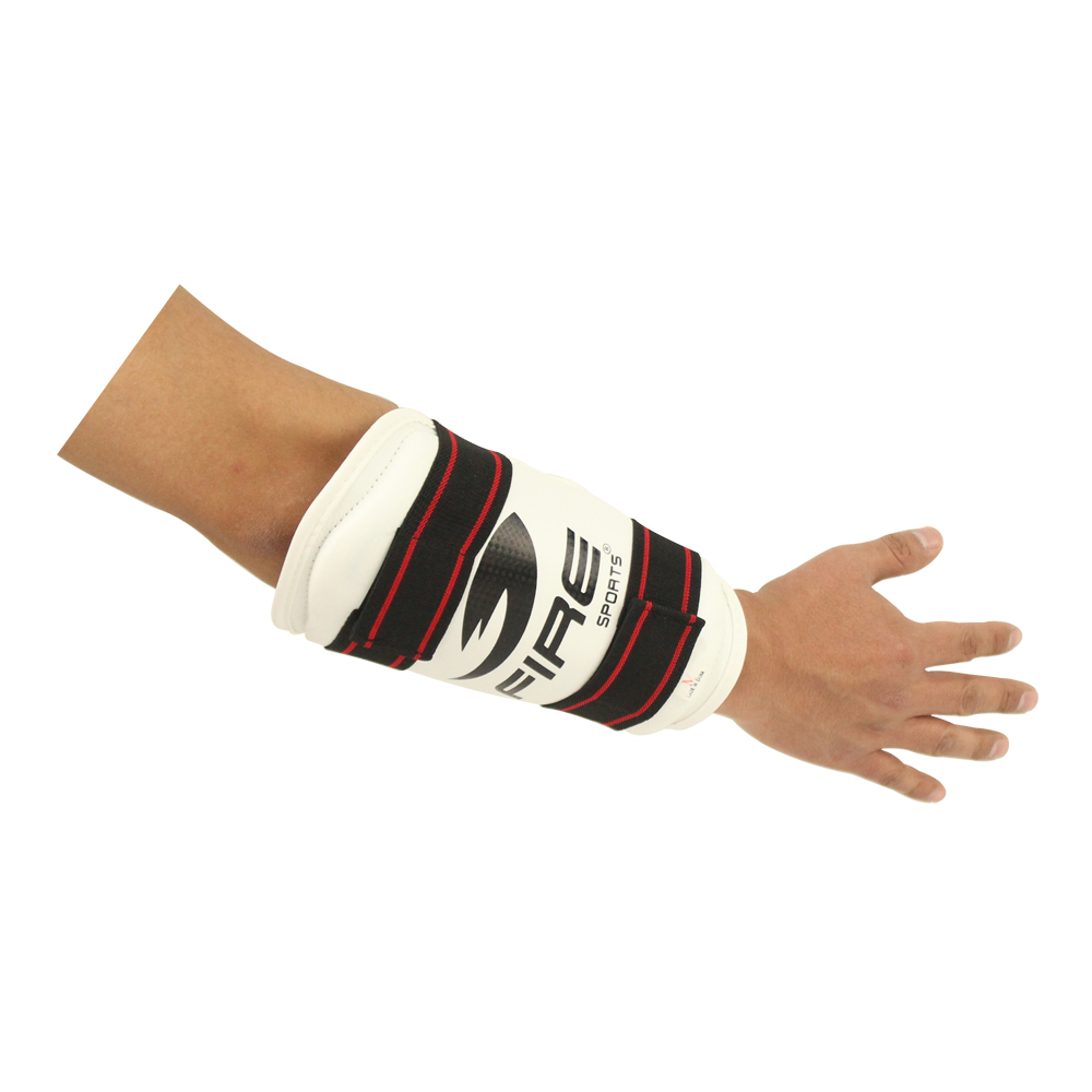 Foto 4 pulgar | Antebracera de Taekwondo Fire Sports color Blanco Talla Extra Grande PVC