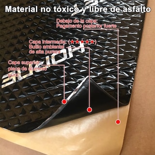 Foto 2 | Planchas a Prueba de Sonido para Auto Eo Safe Imports Negro