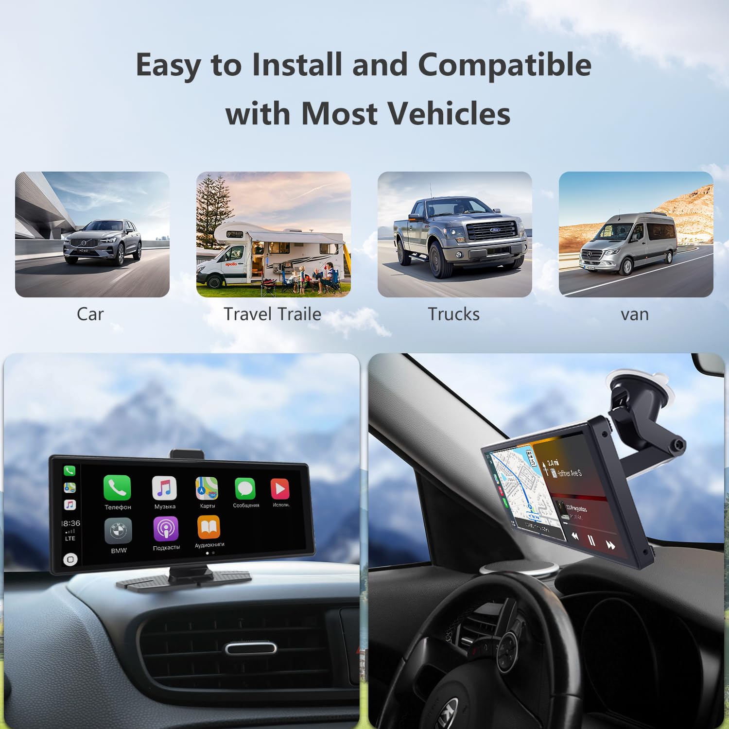Foto 6 | Estéreo Inalámbrico para Coche Noblen de 10.26- Venta Internacional