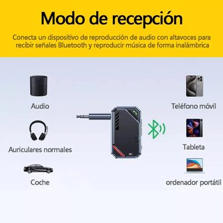 Foto 2 | Receptor Bluetooth 5.4 Para Coche Eo Safe Imports Esi-19544 Negro