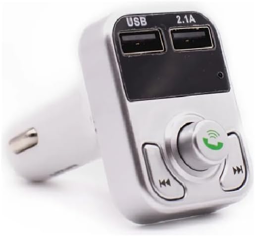 Foto 1 | Transmisor Fm Bluetooth Para Auto Q-touch Qcb-13 | Reproductor Mp3  Manos Libres  Cargador Usb 10.5w | Color Plata