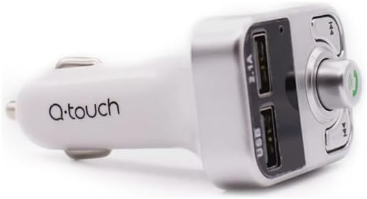Foto 3 | Transmisor Fm Bluetooth Para Auto Q-touch Qcb-13 | Reproductor Mp3  Manos Libres  Cargador Usb 10.5w | Color Plata