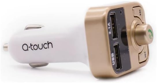 Foto 4 pulgar | Transmisor Fm Bluetooth Para Auto Qtouch Qcb-13 | Reproductor Mp3  Manos Libres  Cargador Usb 10.5w | Color Dorado