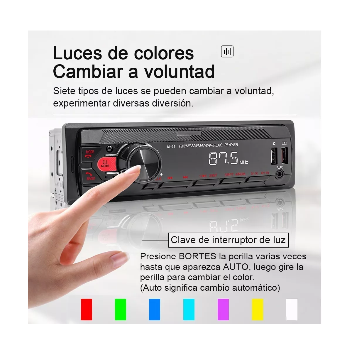 Foto 3 | Autoestéreo Eo Safe Imports Esi4802 con Bluetooth