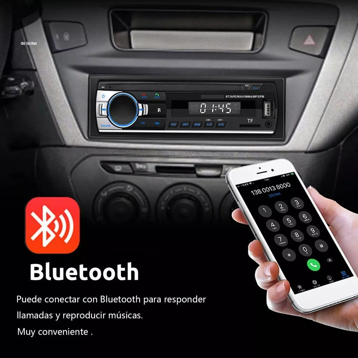 Foto 4 pulgar | Autoestéreo Eo Safe Imports Esi4800 con Bluetooth