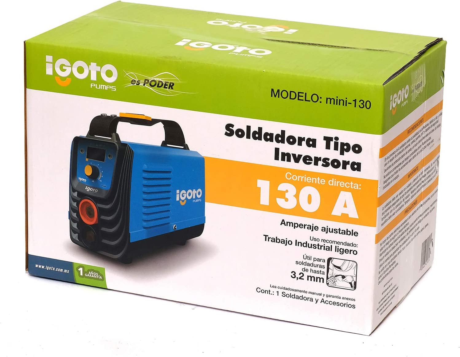 Foto 4 pulgar | Soldadora Inverter Igoto Hus5710 de 220 V