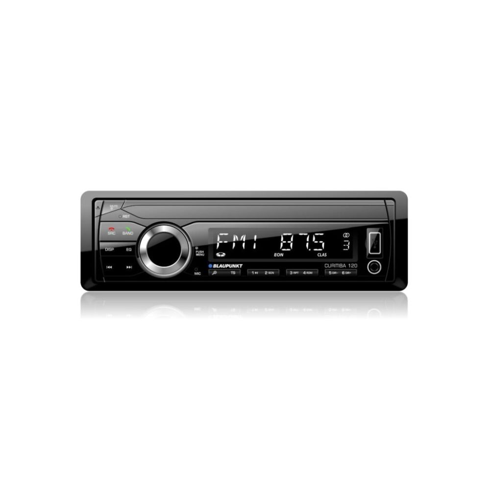 Autoestéreo Blaupunkt CURITIBA120 color Negro Carátula Fija con Radio BT