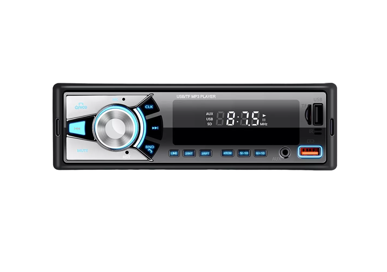 Auto Estéreo Lab.G MP3 Radio con BT Aux USB SD Negro