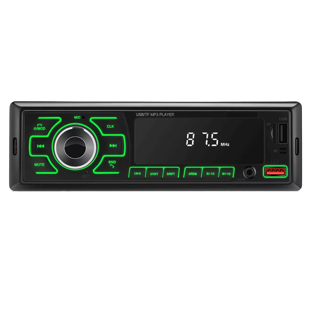 Estéreo para Auto con MP3 2 USB Bluetooth Eo Safe Imports ESI-12343 Negro