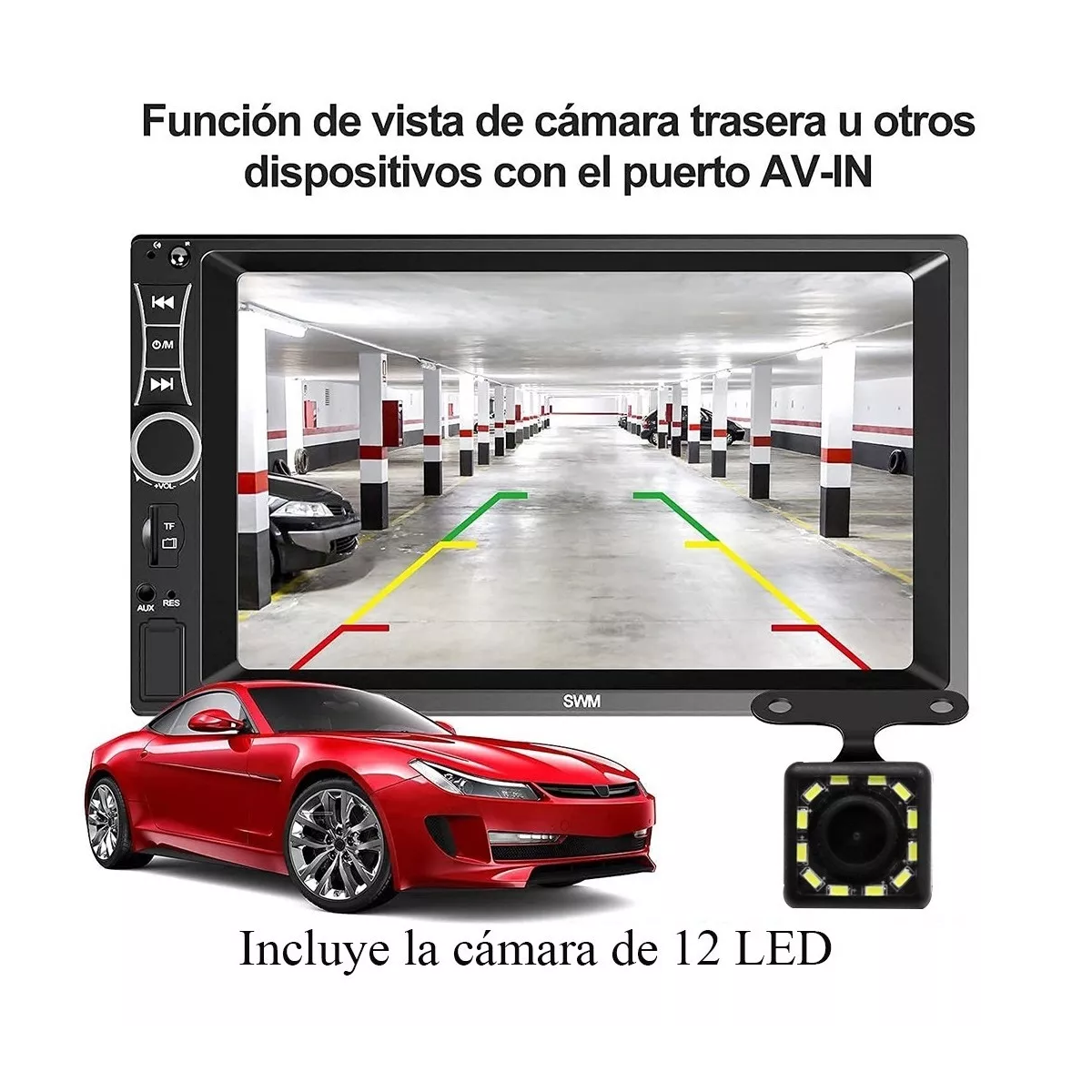 Foto 4 pulgar | Auto Estéreo Pantalla 7 Touch Hd Mp5 Aux Fm Enlace Espejo Eo Safe Imports Esi-12810 Negro