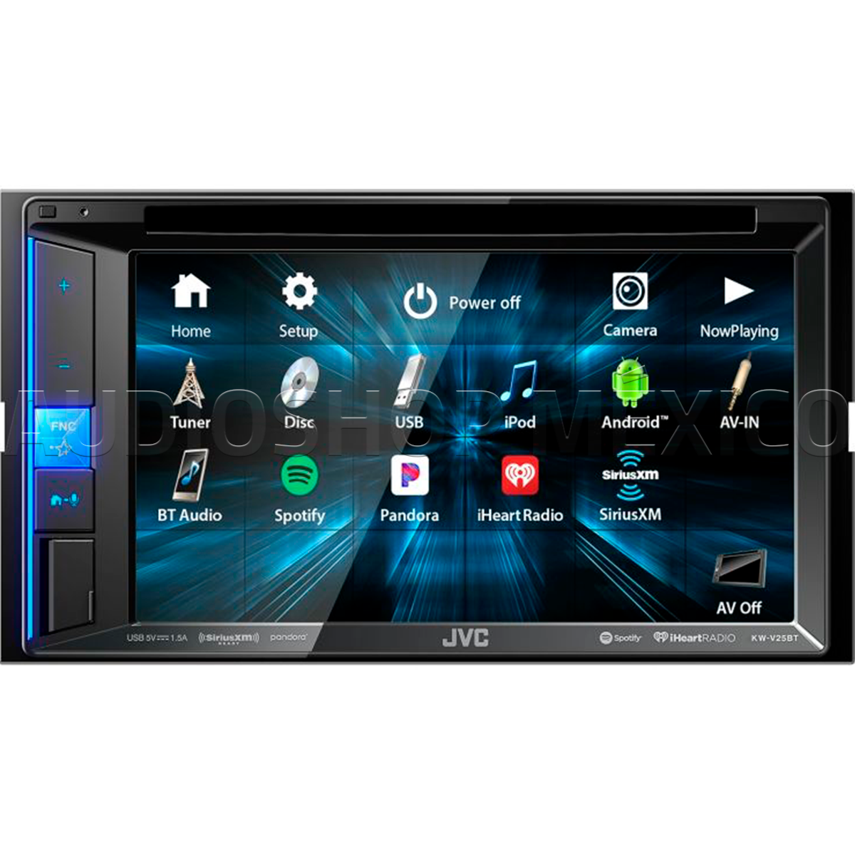 Foto 2 pulgar | Autoestereo Pantalla Jvc Kwv25bt 2 Din Bluetooth Usb Dvd