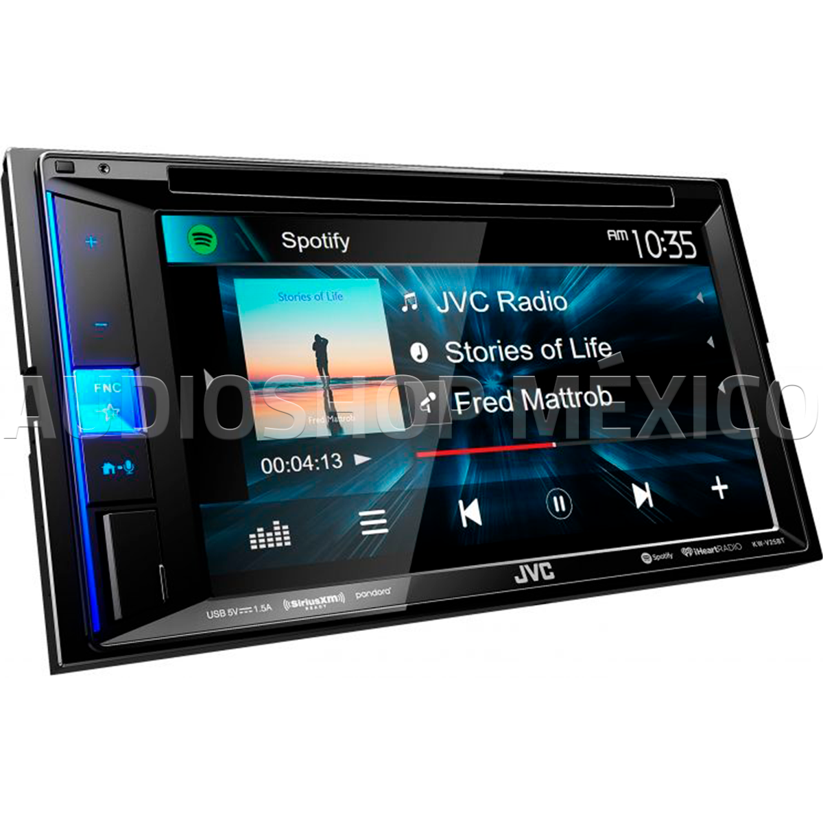 Foto 3 pulgar | Autoestereo Pantalla Jvc Kwv25bt 2 Din Bluetooth Usb Dvd