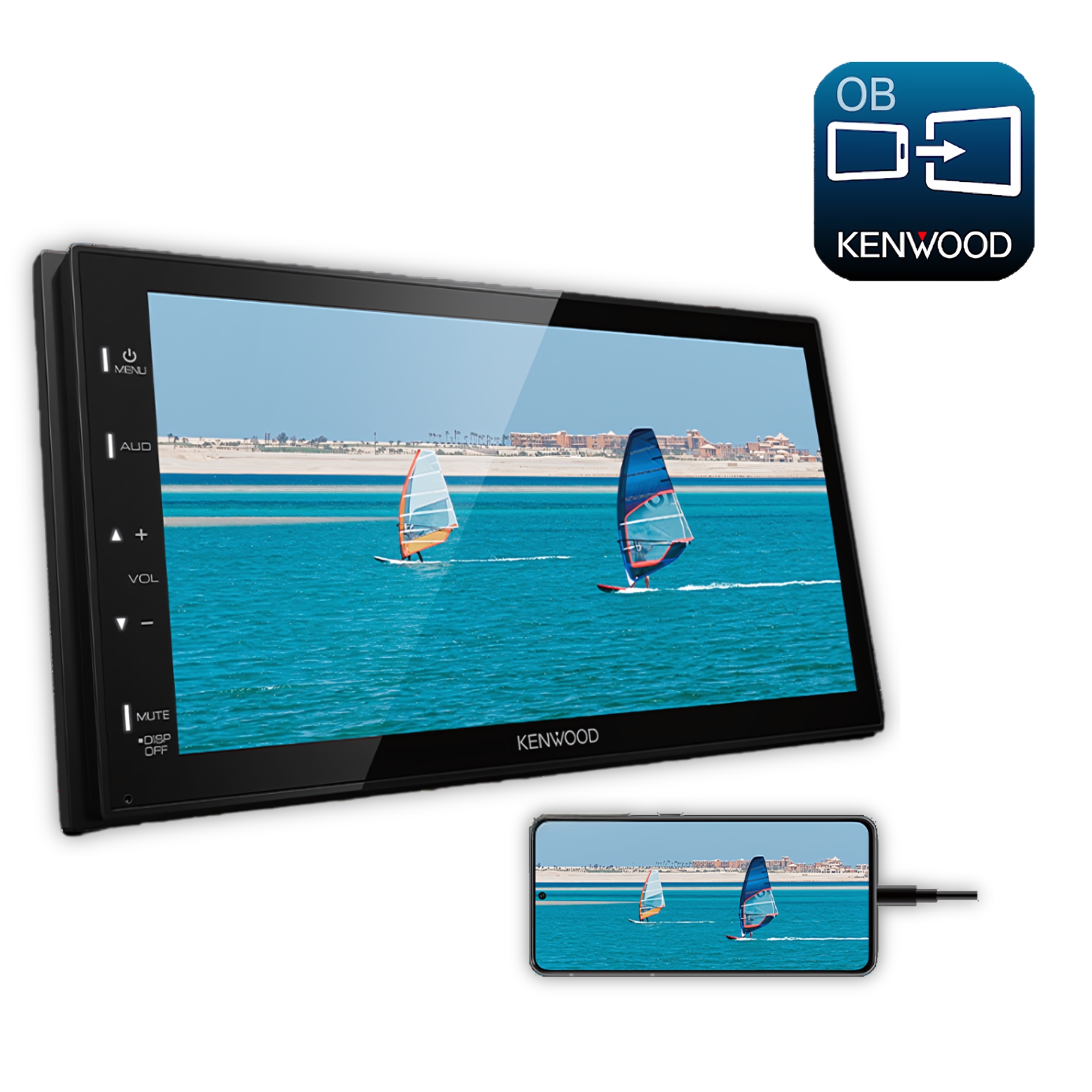 Foto 5 | Pantalla Kenwood Dmx129bt 6.8 Plg Android Iphone Mirror Link