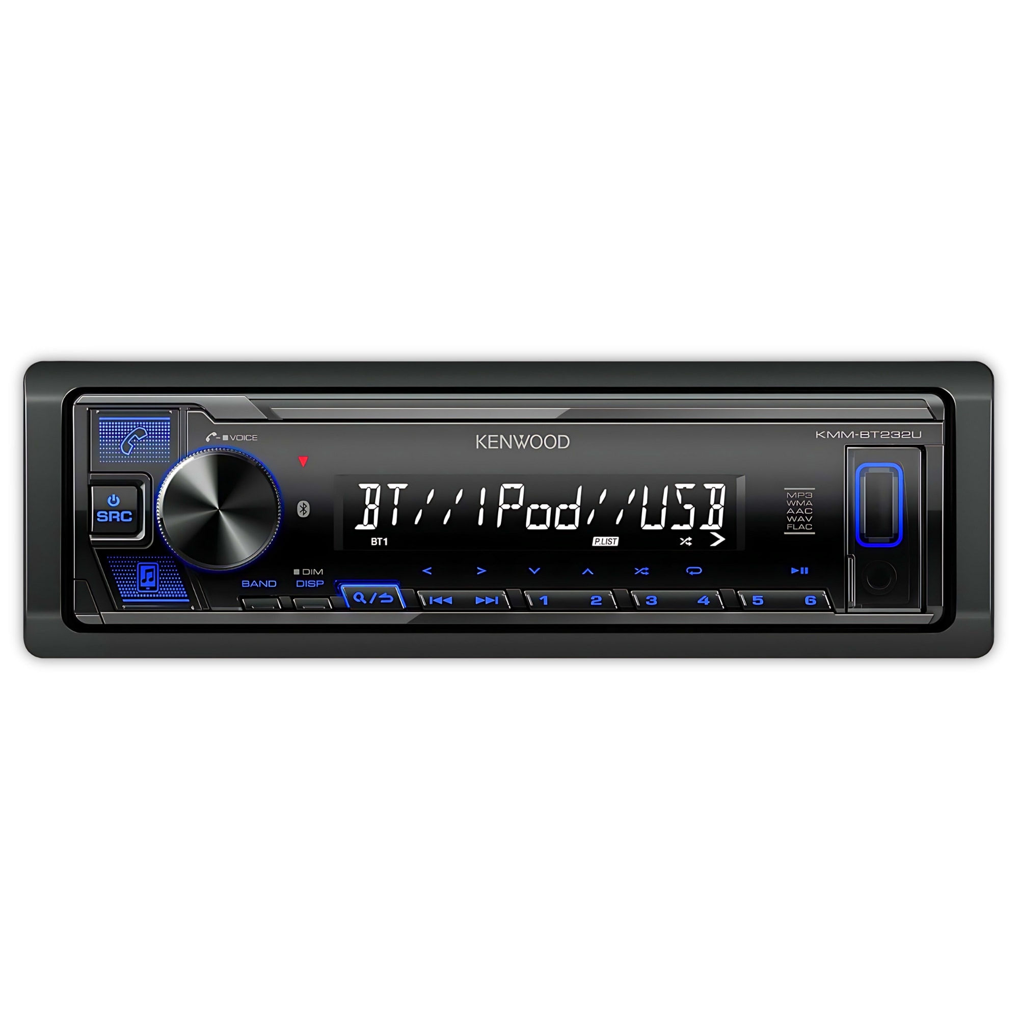 Estéreo Kenwood Kmm232bt Usb Bluetooth 3.5 Auxiliar Fm Am $2,519