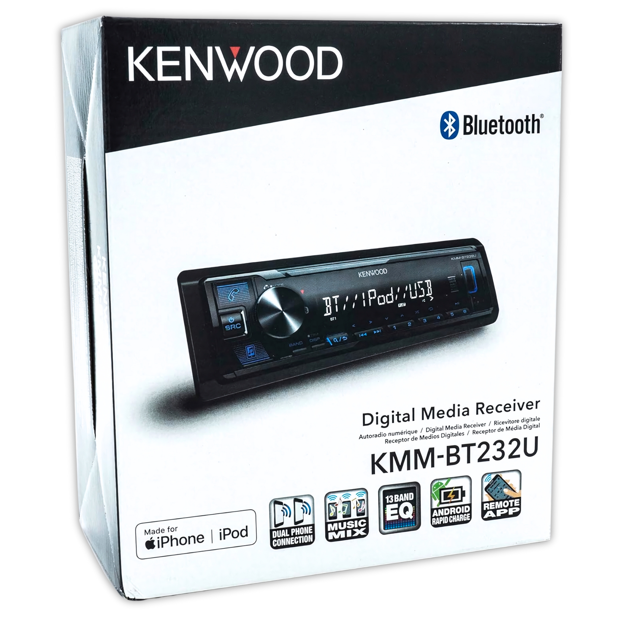 Foto 6 pulgar | Estéreo Kenwood Kmm232bt Usb Bluetooth 3.5 Auxiliar Fm Am