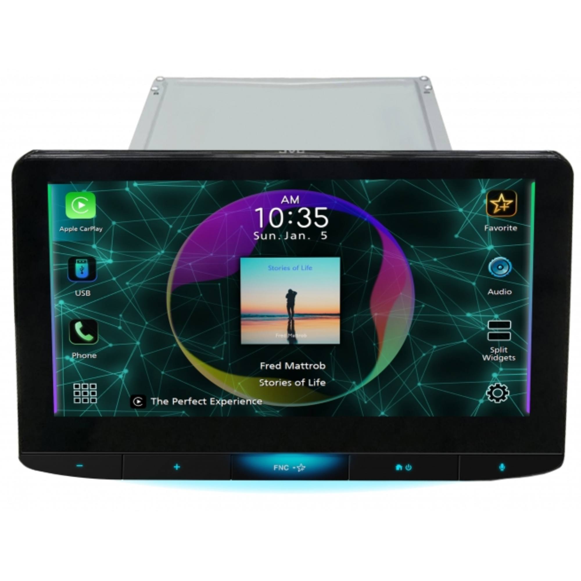 Foto 4 | Pantalla Para Auto Jvc Kwz1000 10.1'' Táctil Flotante Bt Usb