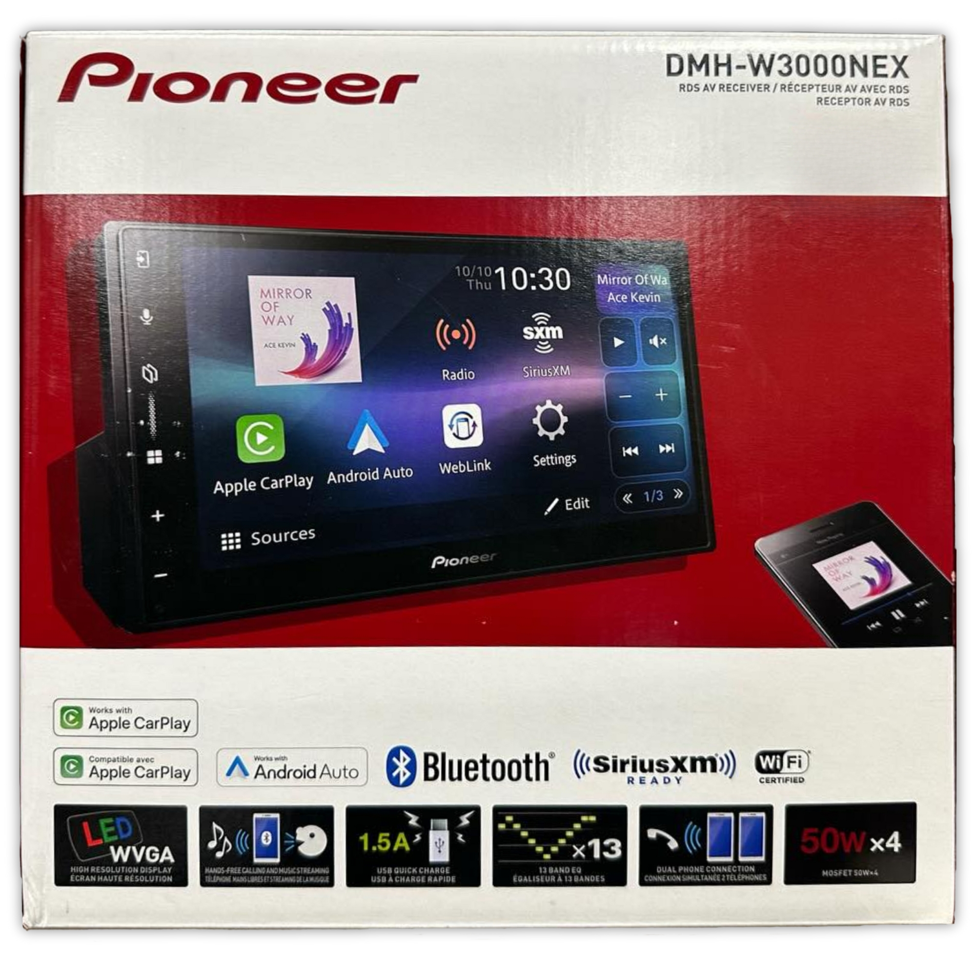 Foto 7 pulgar | Pantalla Pioneer Dmhw3000nex 6.8 " Carplay Android