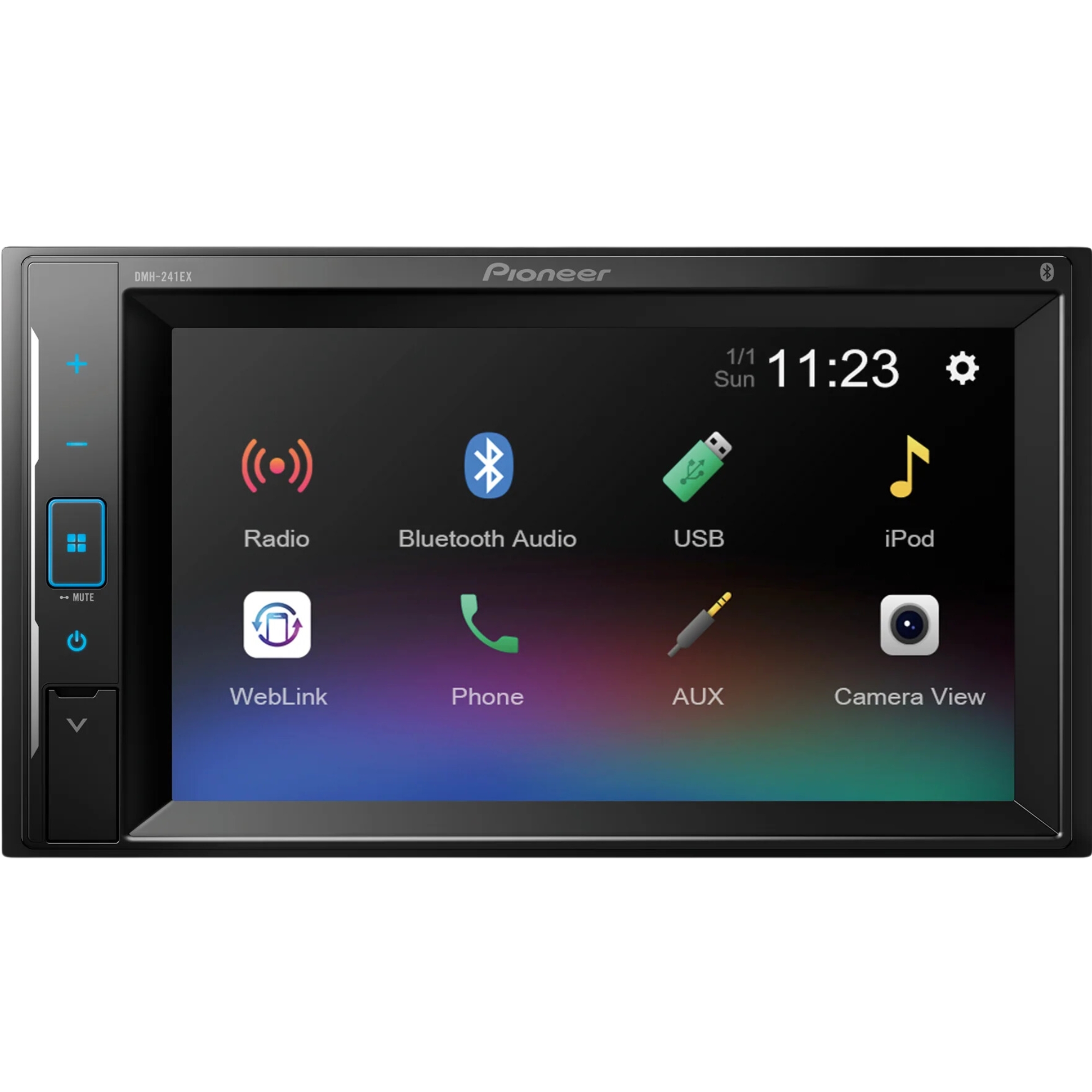 Foto 2 pulgar | Estereo Pantalla Pioneer Dmh241ex Mirrorlink Android 2 Din