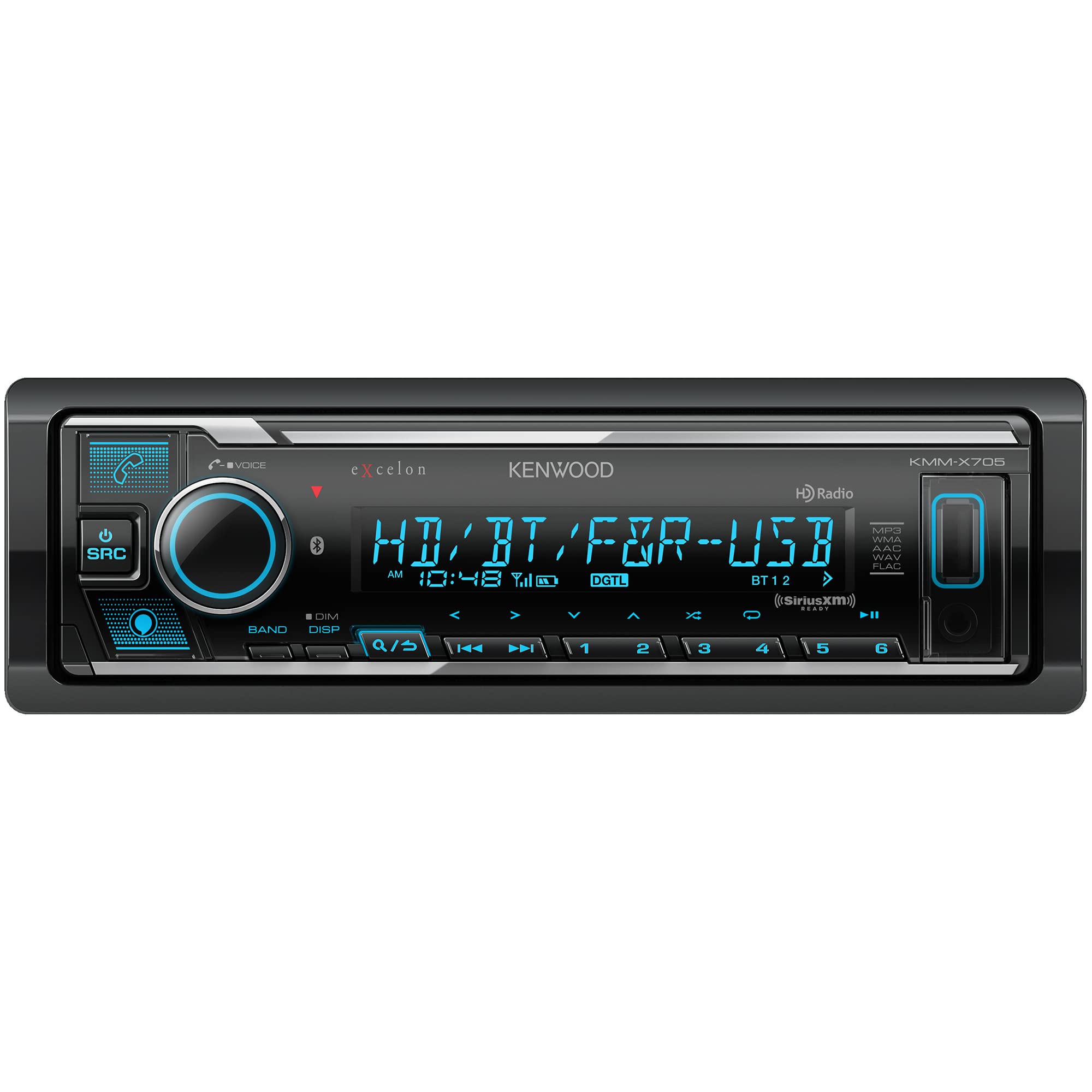 Foto 2 pulgar | Estéreo de Coche Kenwood KMM-X705 Excelon Single Din con Bluetooth - Venta Internacional