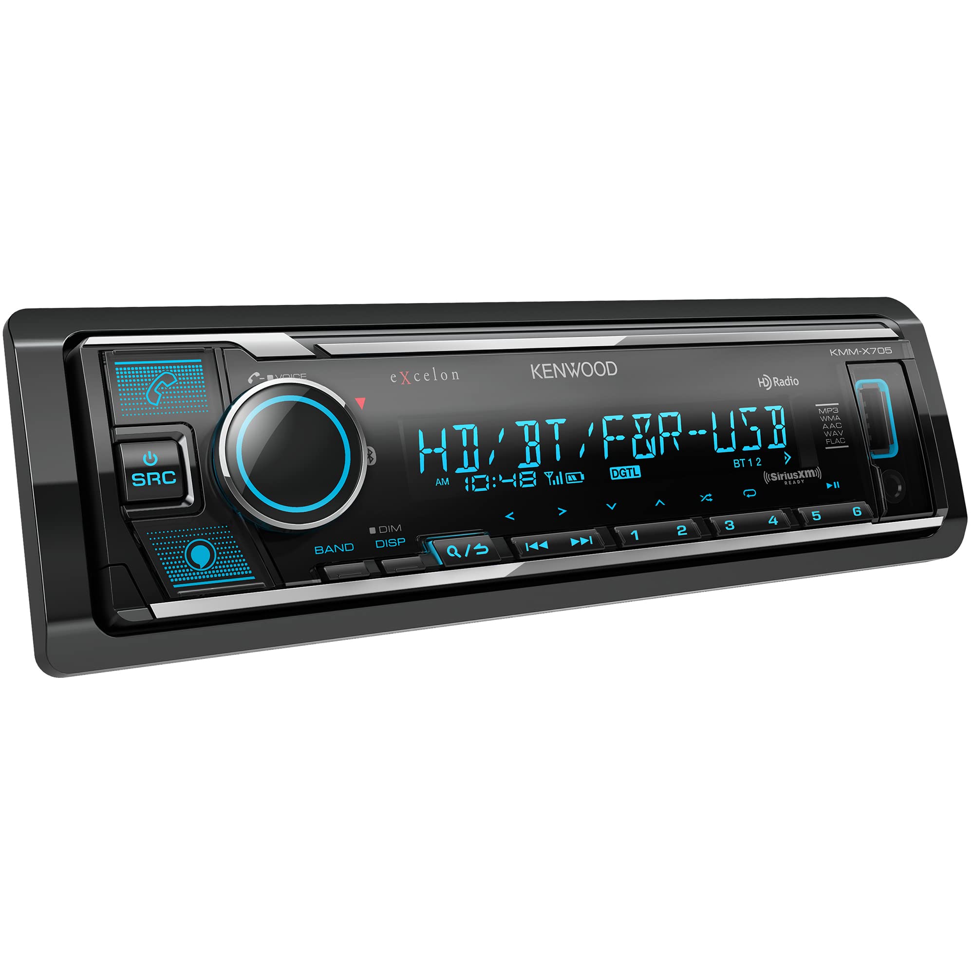 Foto 3 pulgar | Estéreo de Coche Kenwood KMM-X705 Excelon Single Din con Bluetooth - Venta Internacional