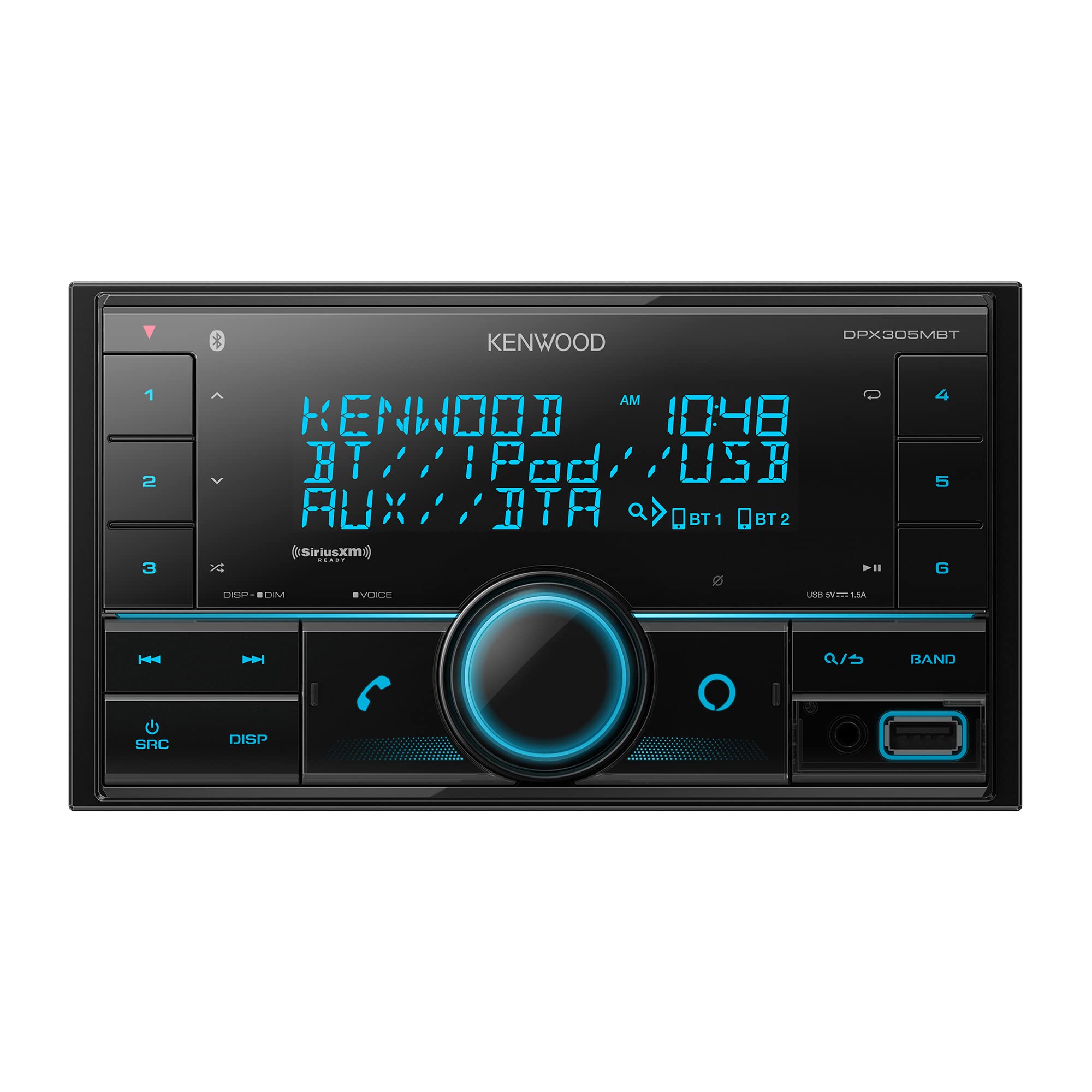 Receptor Estéreo para Coche Kenwood DPX305MBT Bluetooth de Doble Din - Venta Internacional $3,624