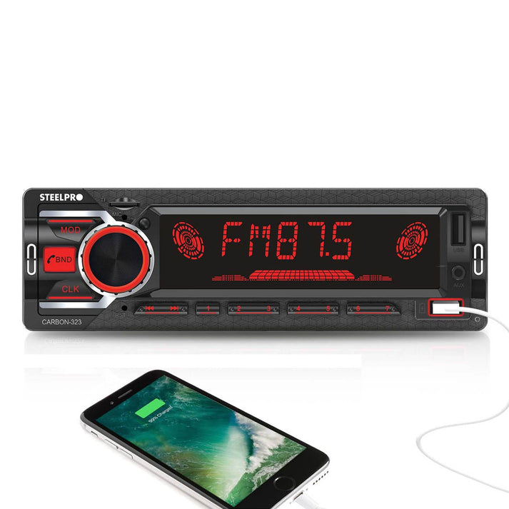 Foto 4 pulgar | Autoestereo Con Usb Steelpro Carbon-323