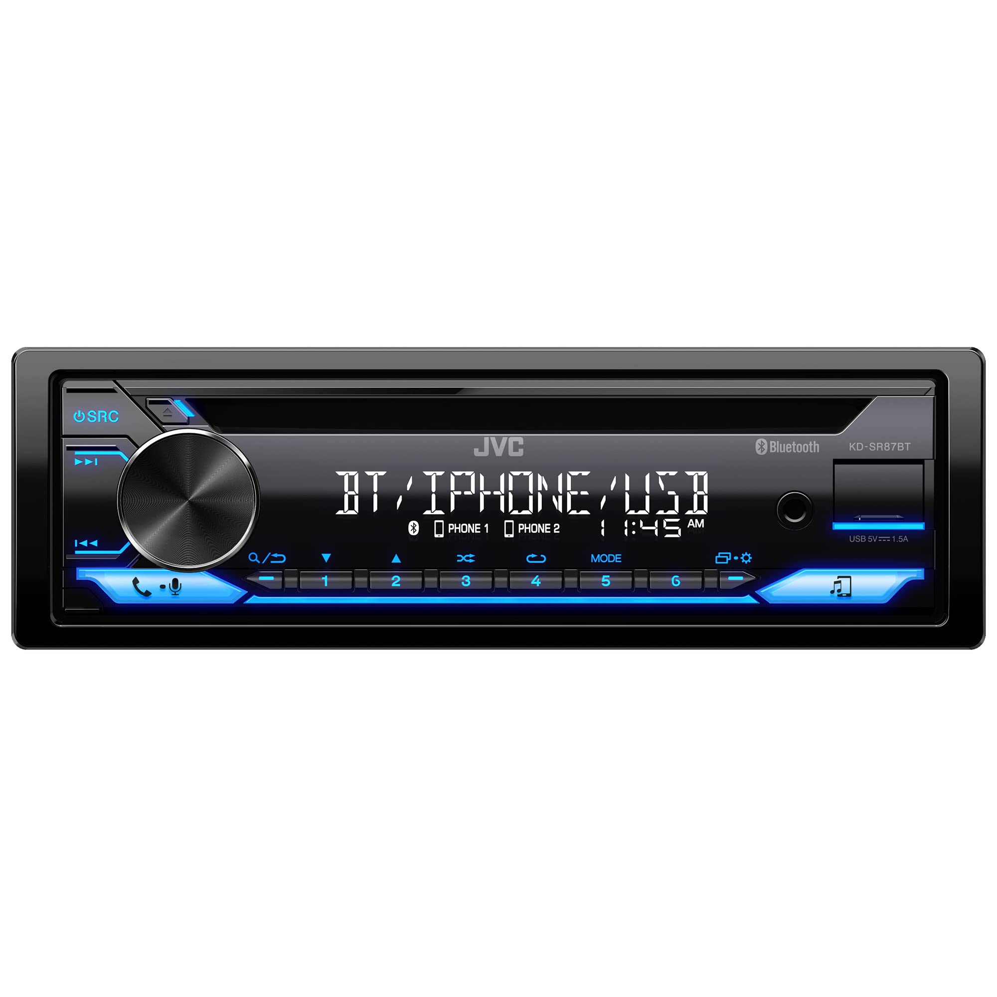 Foto 2 pulgar | Estéreo para Coche JVC KD-SR87BT con Bluetooth y Puerto USB - Venta Internacional