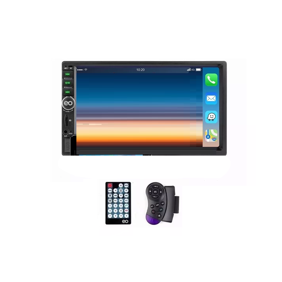 Foto 1 | Language Espejo Enlace Bt Car Stereo 7 Pulgadas Hd Pantalla Tác Eo Safe Imports Esi-7480-1 Negro