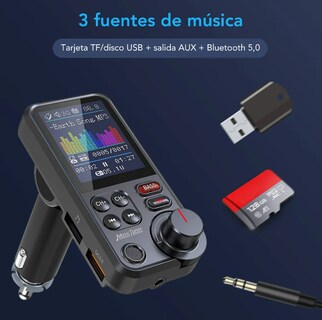 Foto 4 | Xtellar Transmisor Bluetooth Superior Fm Qc3.0 Inalámbrico – Experiencia Estéreo Impecable Para Auto
