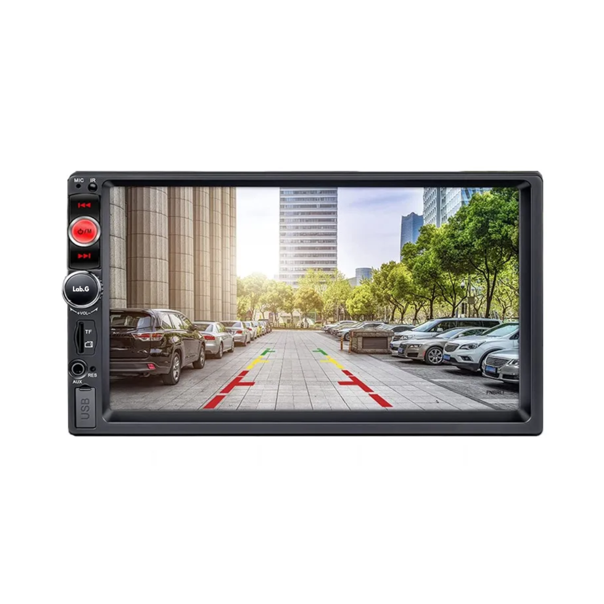 Kit Estéreo Para Auto Fnbrli Mirror Link 7 7010b Con Cámara Lab.g Negro