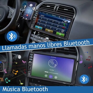 Foto 3 | Kit Estéreo Para Auto Fnbrli Mirror Link 7 7010b Con Cámara Lab.g Negro