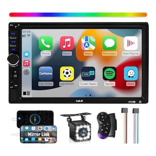 Foto 2 | Auto Estéreo Táctil Bluetooth Con Usb, Fm, Aux Y Cámara Lab.g Negro