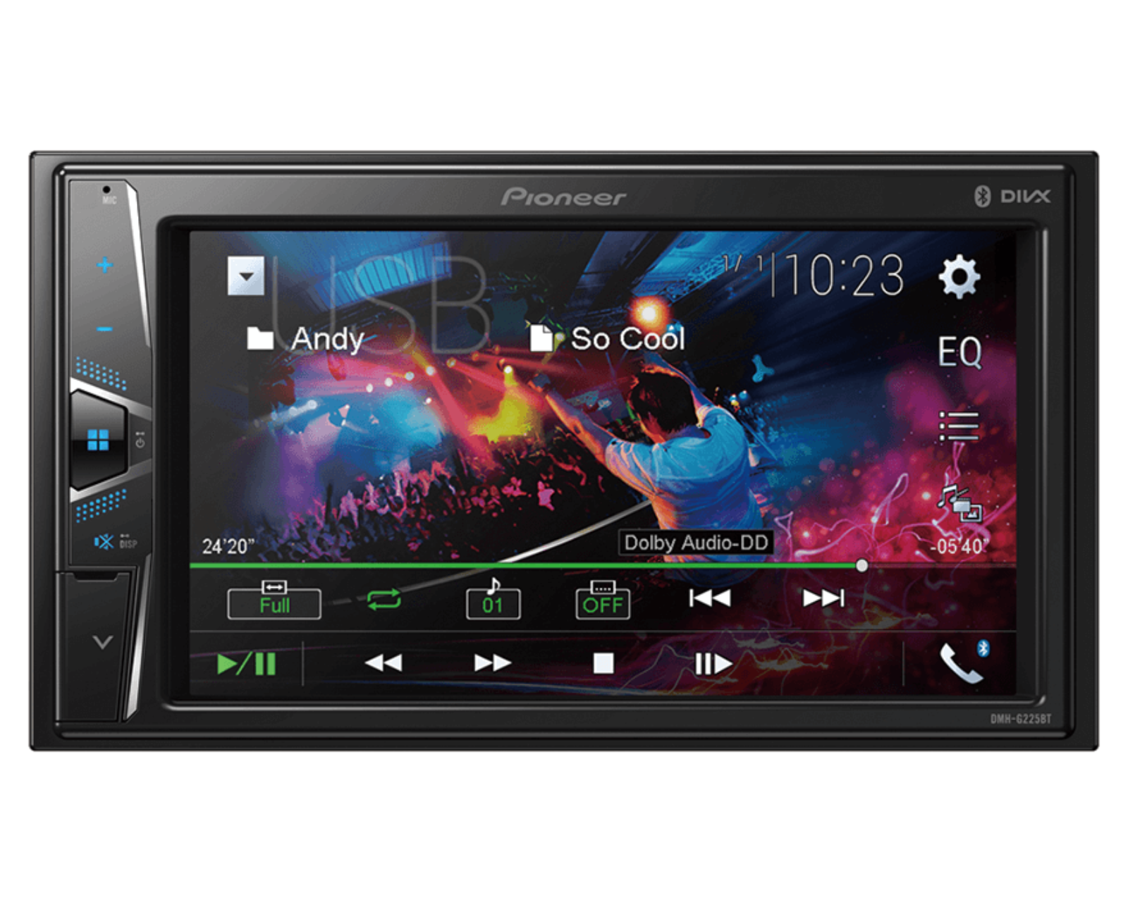 Autoestéreo LCD Pioneer Negro