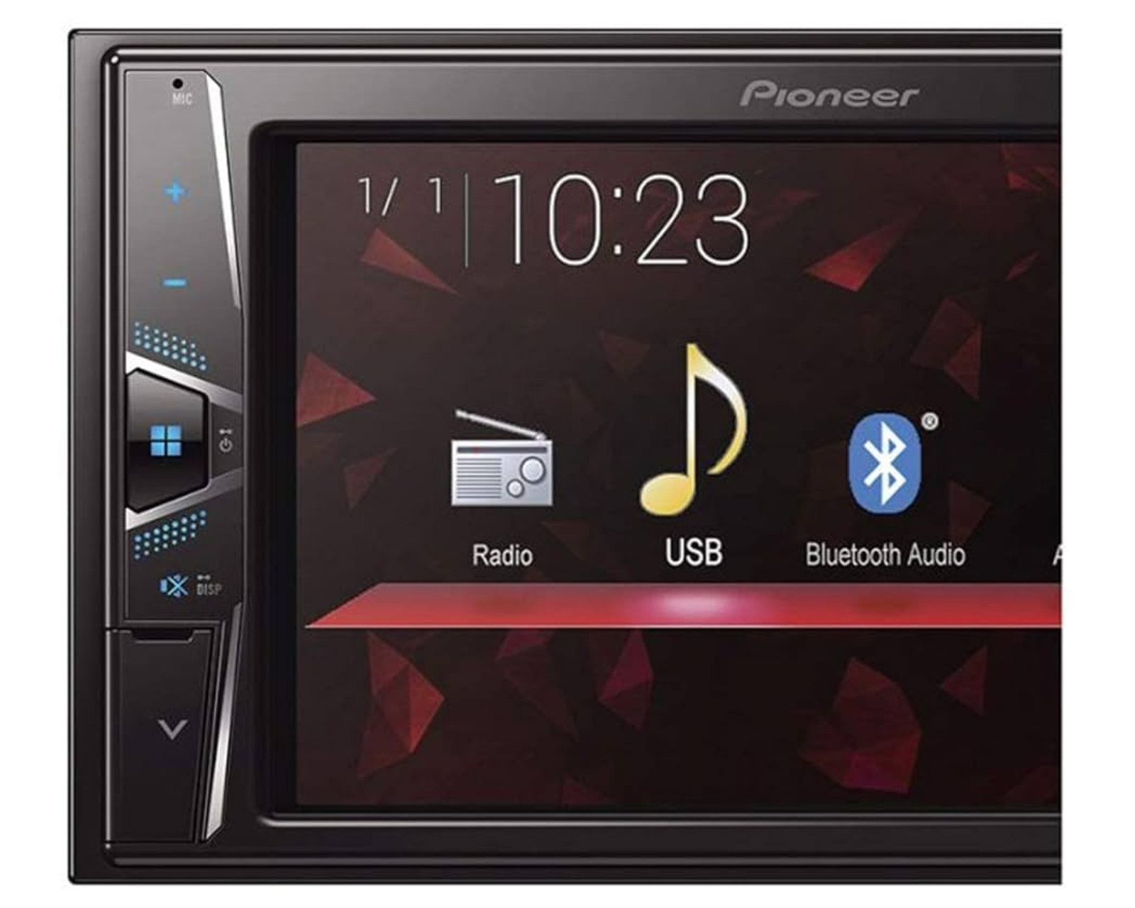 Foto 2 | Autoestéreo LCD Pioneer Negro