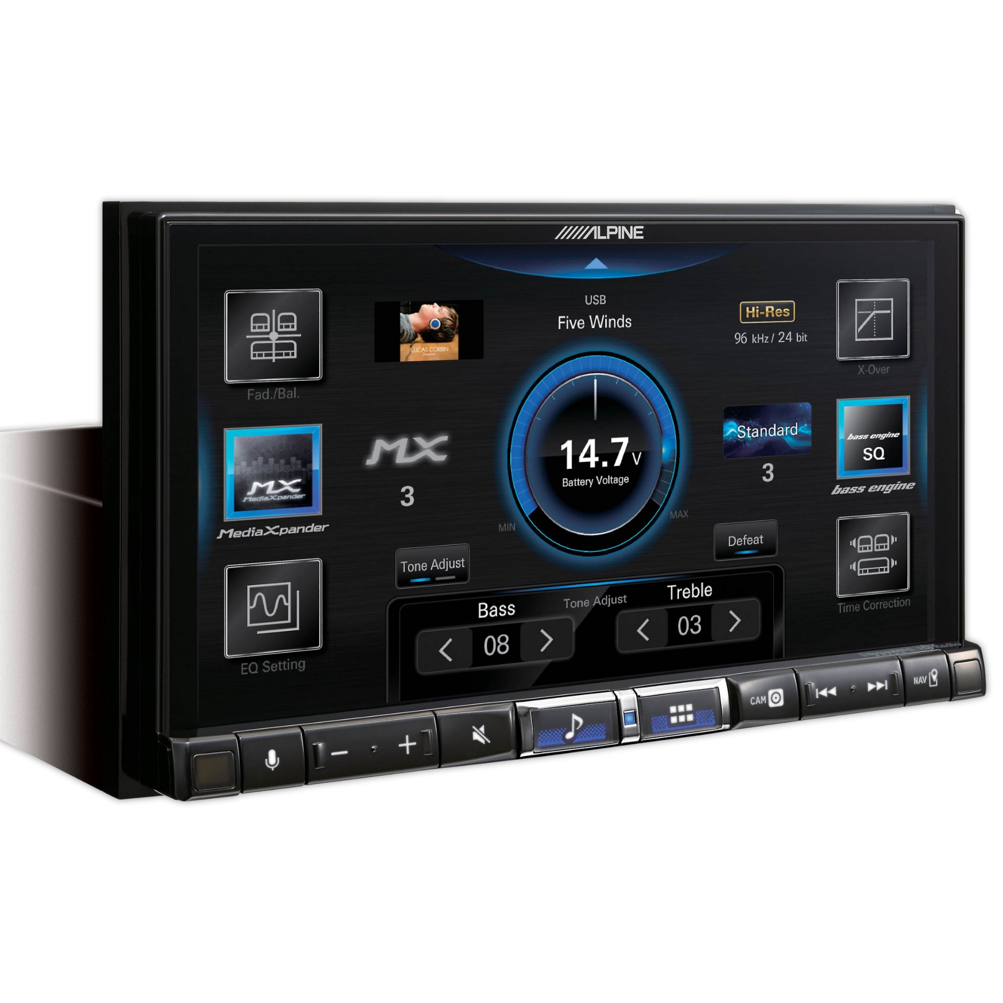 Foto 3 pulgar | Autoestéreo Alpine Ilx-507 7 Plg Táctil Carplay Android