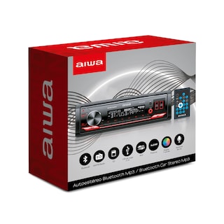 Foto 5 | Autoestéreo Para Auto Aiwa Aw-5444bt Con Usb Bluetooth Y Lector De Tarjeta Sd