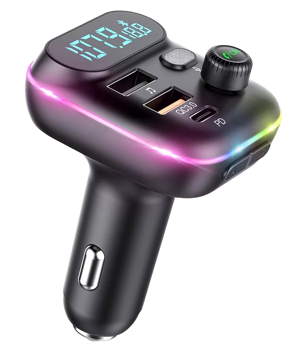 Foto 1 | Transmisor Bluetooth Fm De Auto Manos Libres Cargador 2 Usb