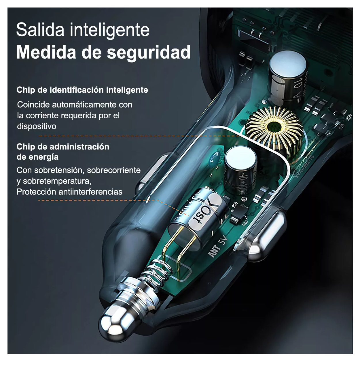 Foto 2 | Transmisor Fm Bluetooth 5.0 Para Coche De Mp3 Audio Estéreo