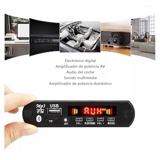 Foto 4 | Modulo Reproductor De Audio Bluetooth Usb Sd Fm Eo Safe Imports Esi-1555 Gris