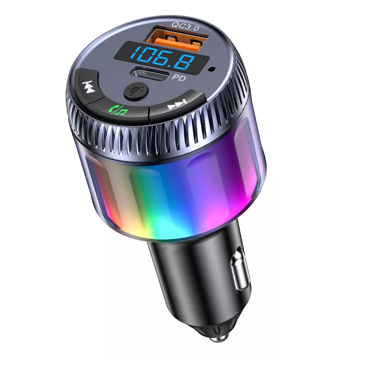 Foto 1 | Transmisor Fm para Auto Bluetooth 5.3 Eo Safe Imports Esi-16055 Multicolor