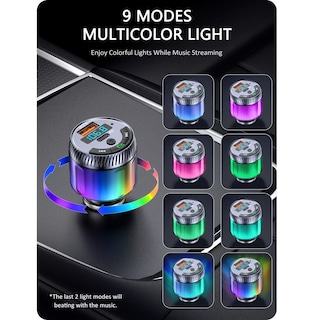 Foto 2 | Transmisor Fm para Auto Bluetooth 5.3 Eo Safe Imports Esi-16055 Multicolor
